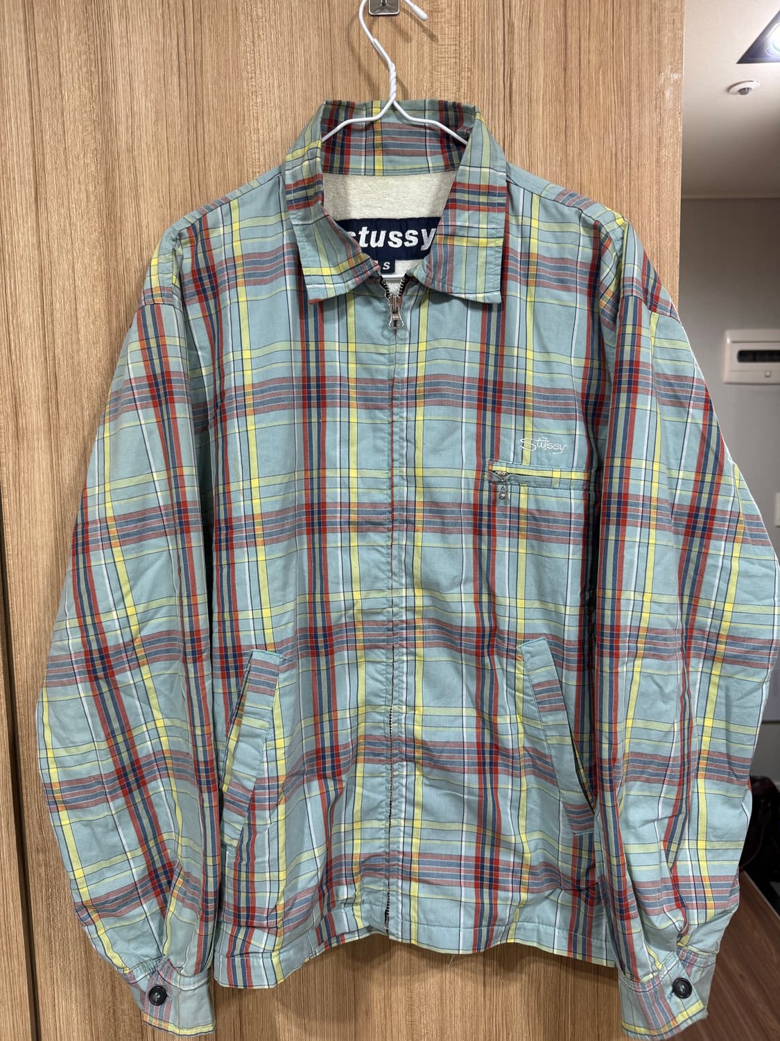 90s stussy plaid jacket (made in usa)  상품이미지2