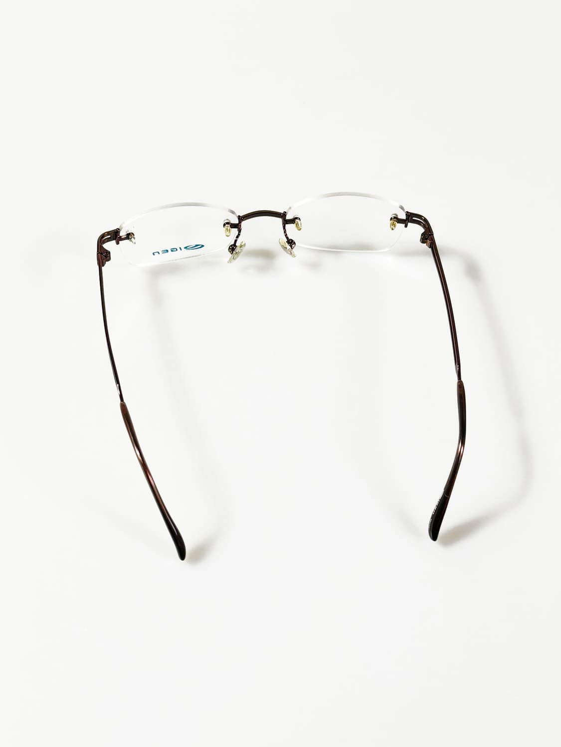 IGEN 무테 스퀘어 메탈 프레임 빈티지 안경 상품이미지5