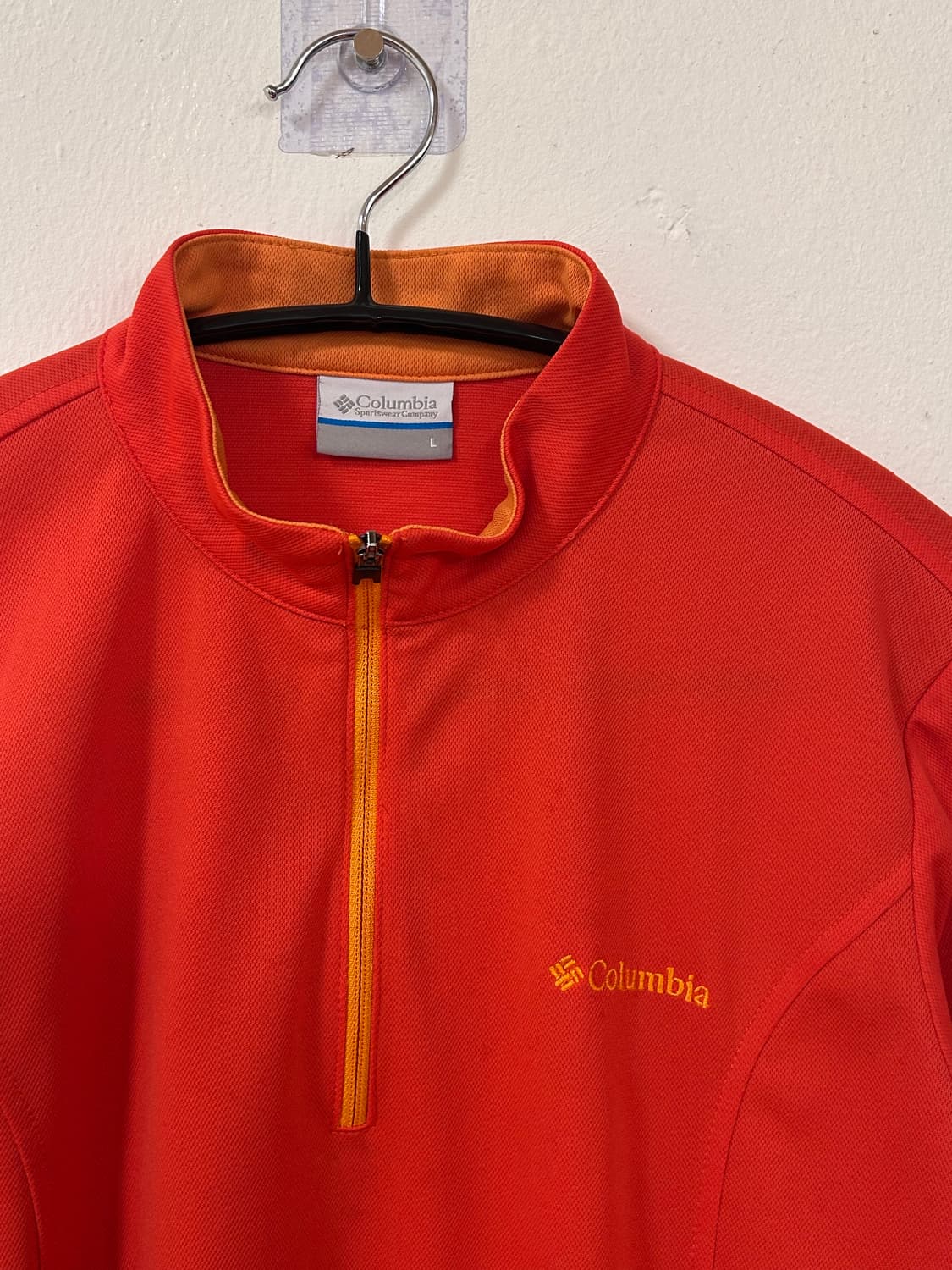 컬럼비아 기능성 집업 티셔츠 L 레드 상품이미지2