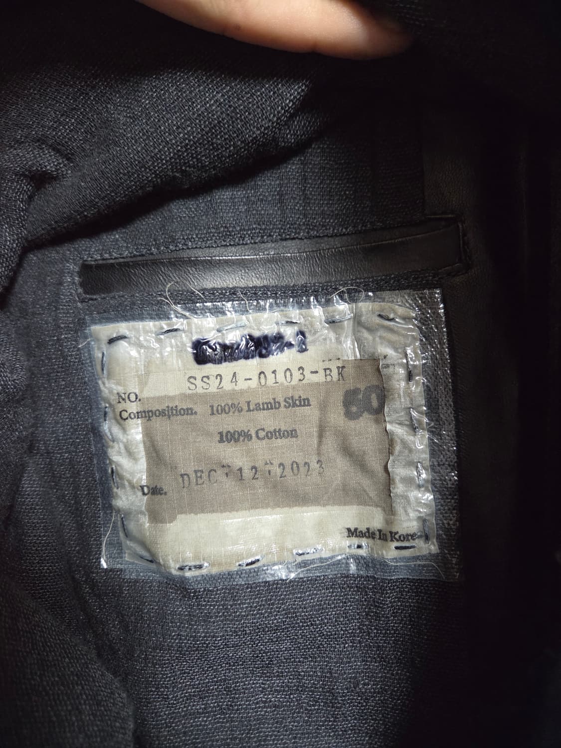 san263-1 수소봉제 후드 레더자켓 상품이미지7