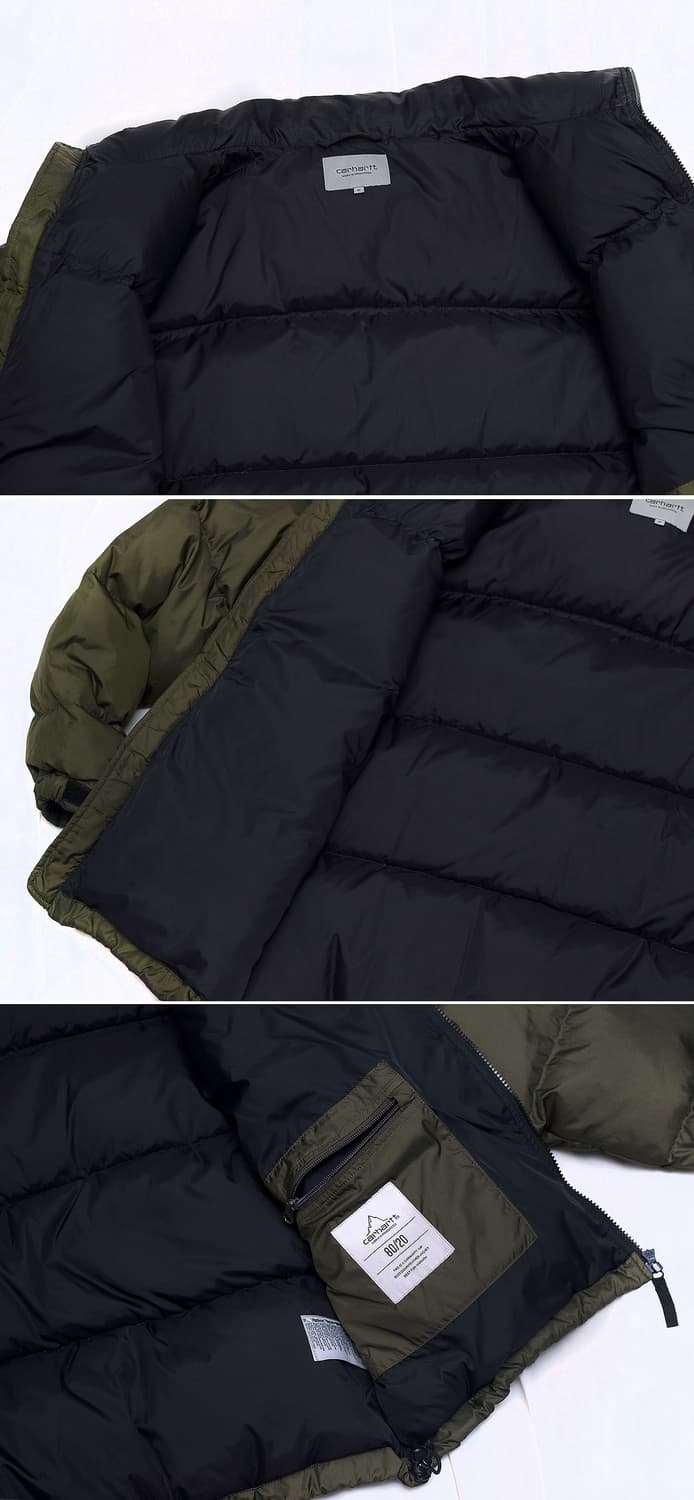 칼하트 WIP 루미 다운 패딩 사이프러스 블랙 (M / 100+) 상품이미지7