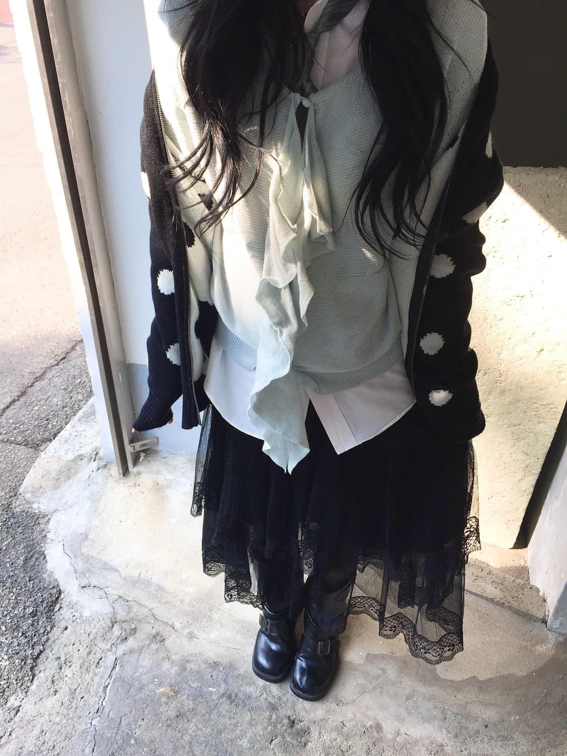 빈티지 핀터도트걸 코디세트 상품이미지3