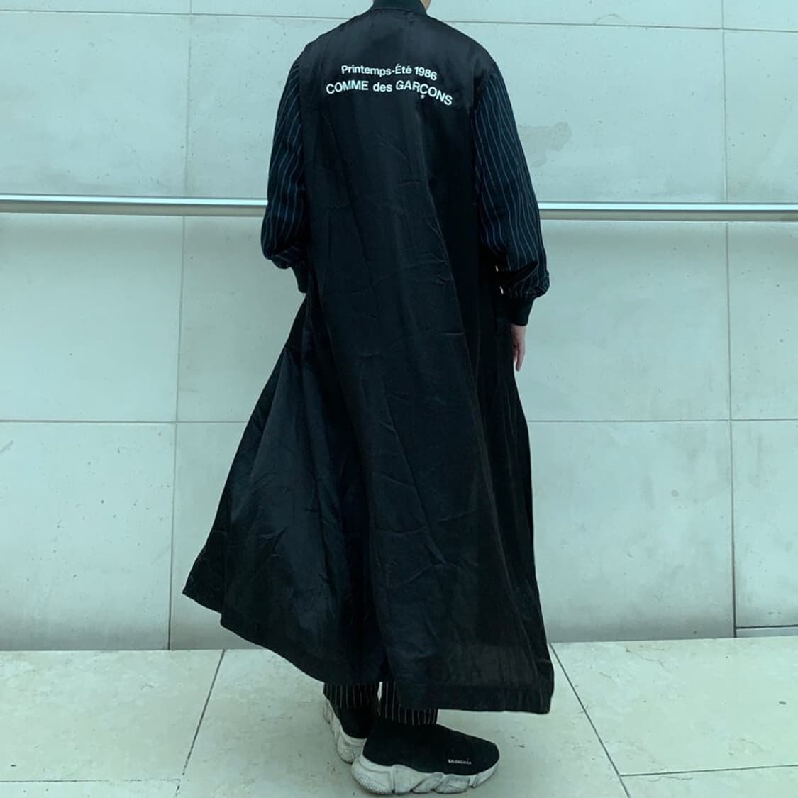 [블랙꼼데가르송] 스태프 코트 블랙 상품이미지7