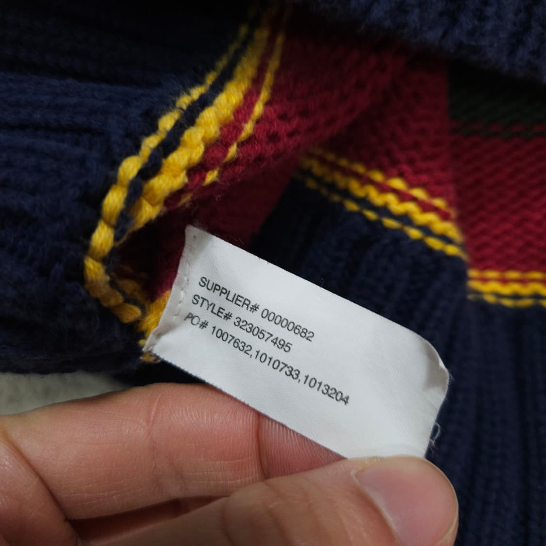 폴로 랄프 로렌 숄카라 니트 XL 상품이미지5