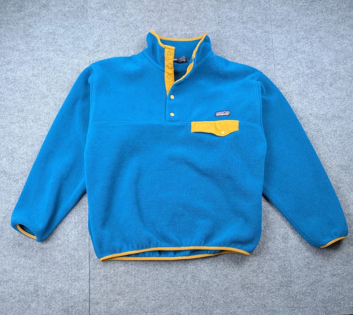 10s 파타고니아 신칠라 스냅-T 블루/옐로우 상품이미지1