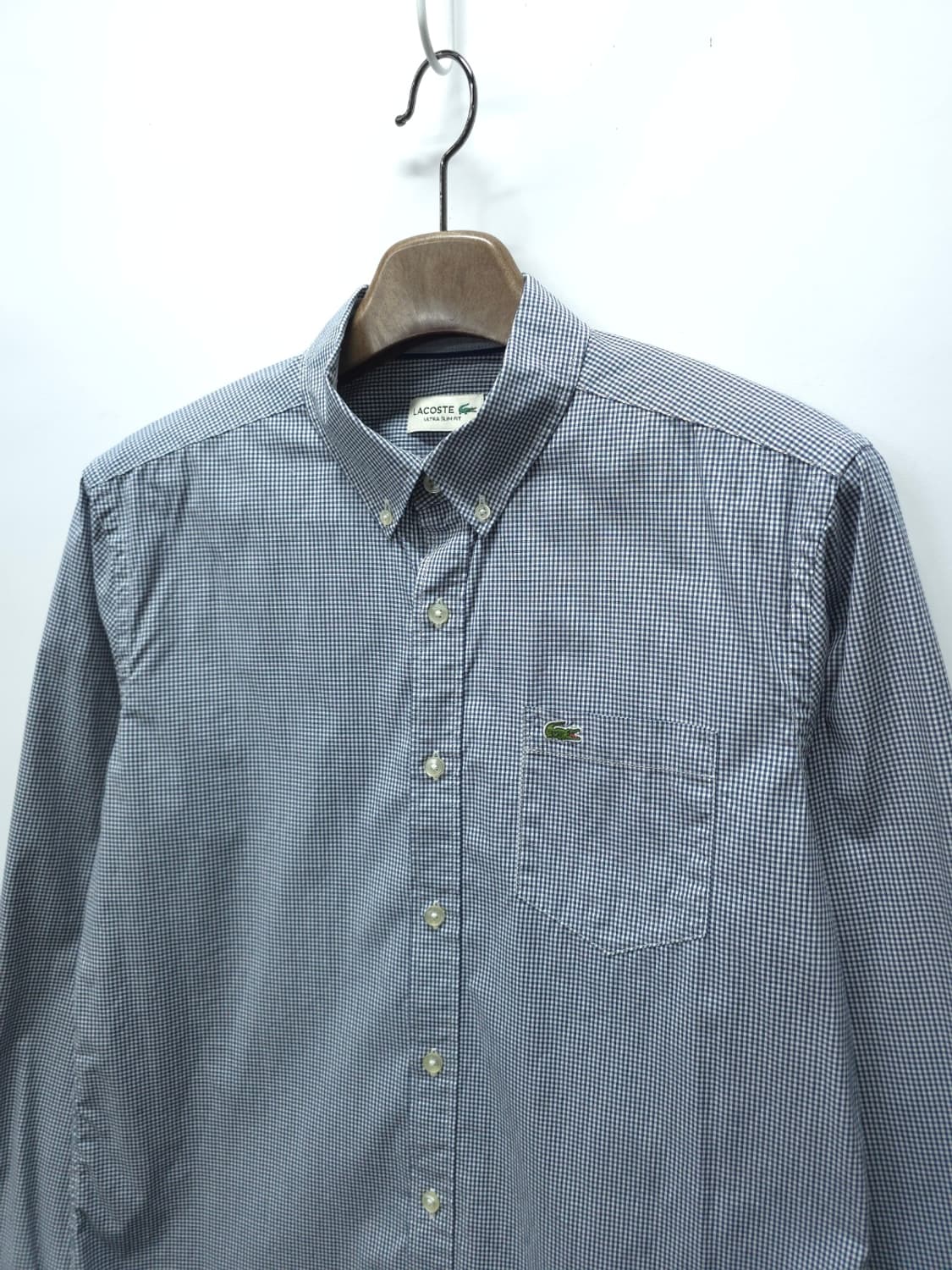 라코스테(LACOSTE) 깅엄체크 셔츠 (남성100) 상품이미지2