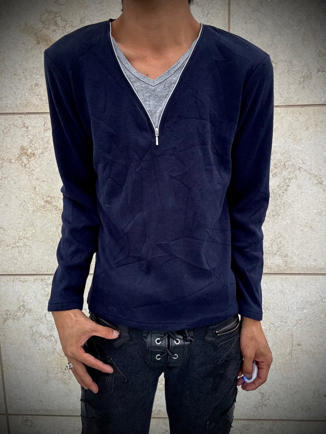 “Vintage”Navy Minimal Mood Grey Layered  상품이미지6