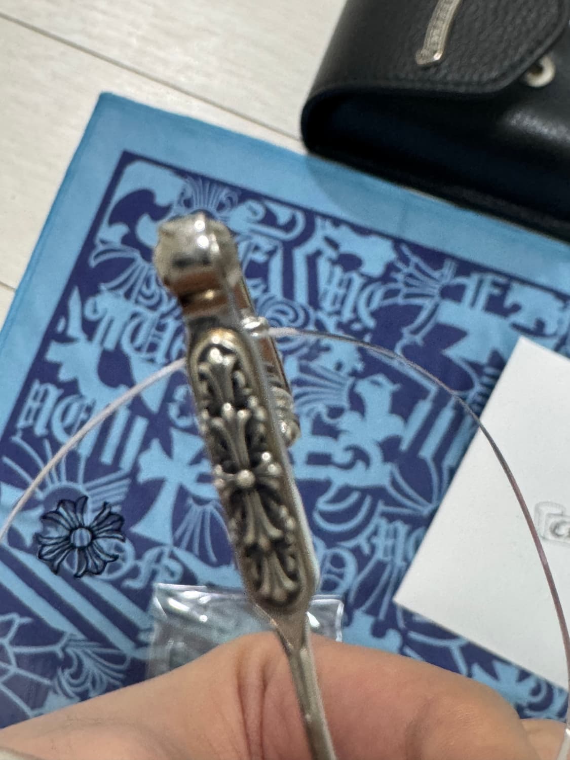 (신세계 본점 구매, 실착3회 풀박스)크롬하츠 티타늄 무테 안경 상품이미지4