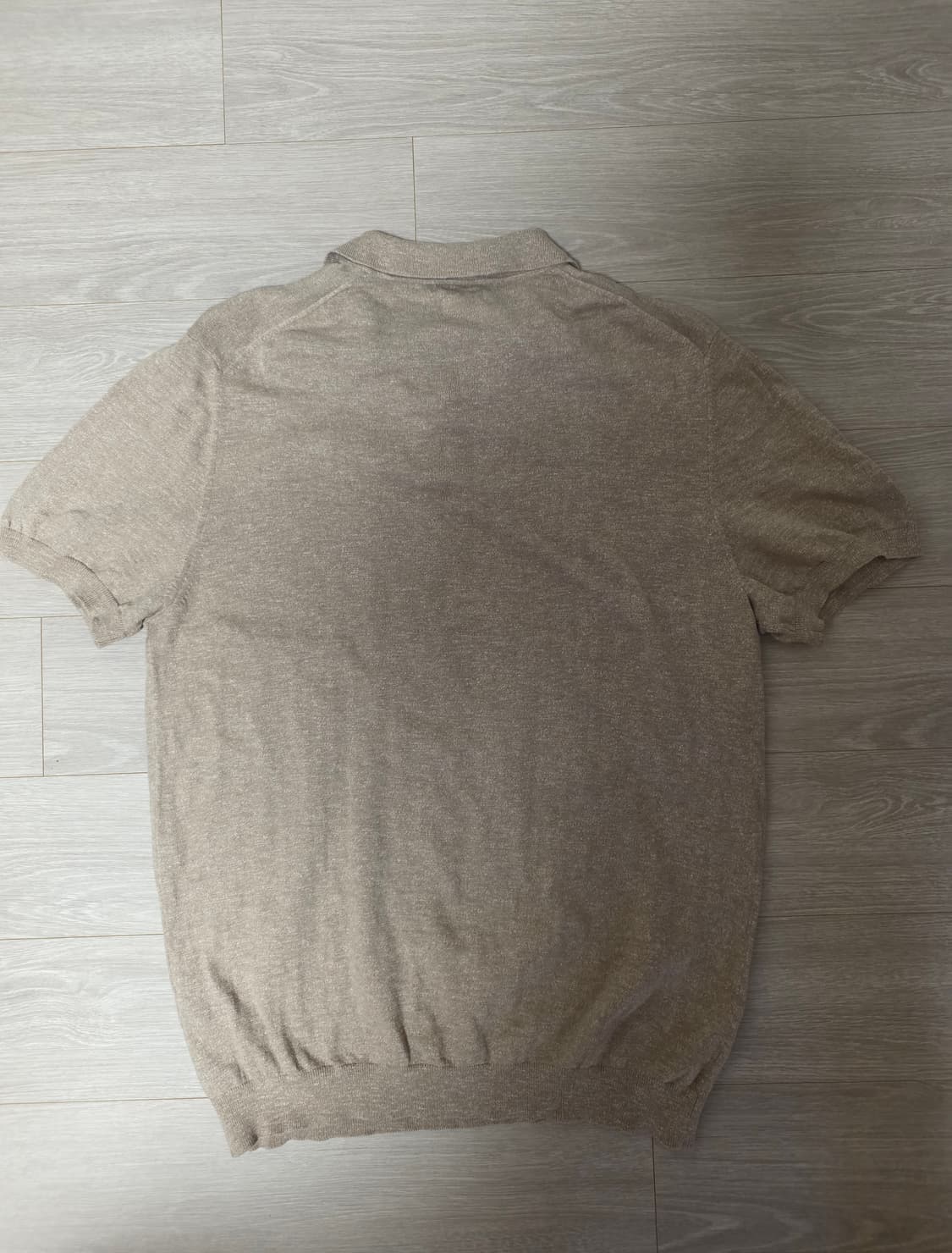 마시모두띠 코튼 린넨 카라 반팔티 Brown XL 상품이미지3