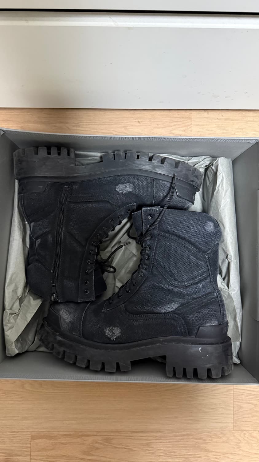 [41E] 발렌시아가 스트라이크 컴뱃부츠 블랙 상품이미지3