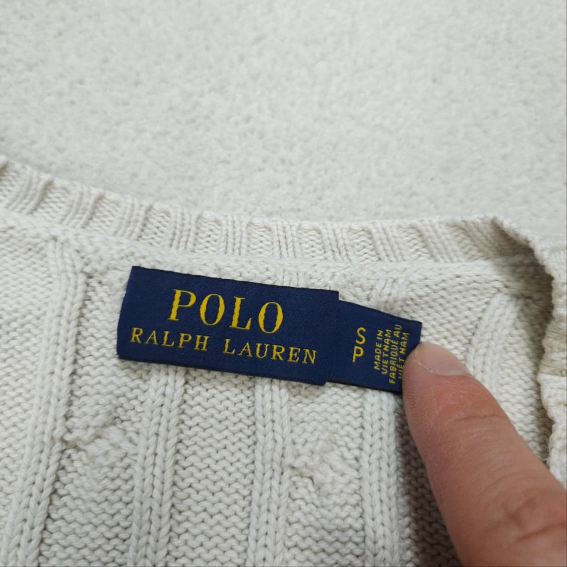 폴로 랄프 로렌 신형 케이블 니트 S 상품이미지4