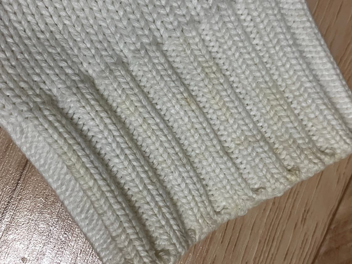 랄프로렌 화이트 니트 후드집업 상품이미지2