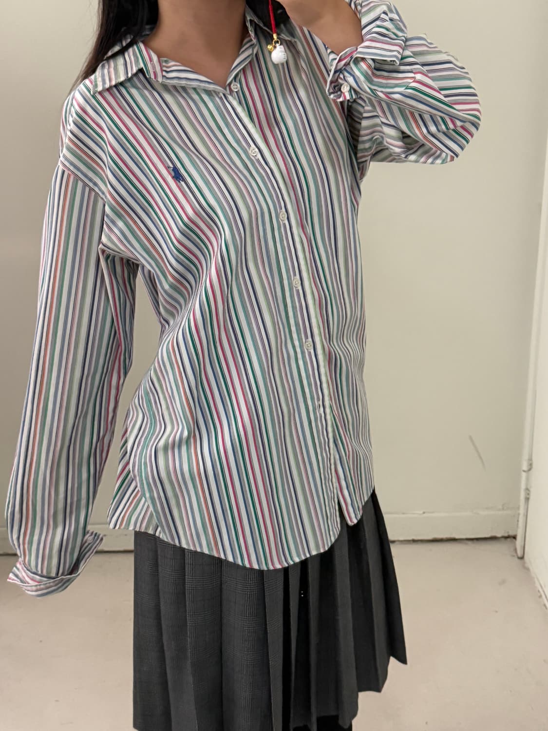 폴로 랄프로렌 멀티컬러 네이비포니 셔츠 상품이미지5