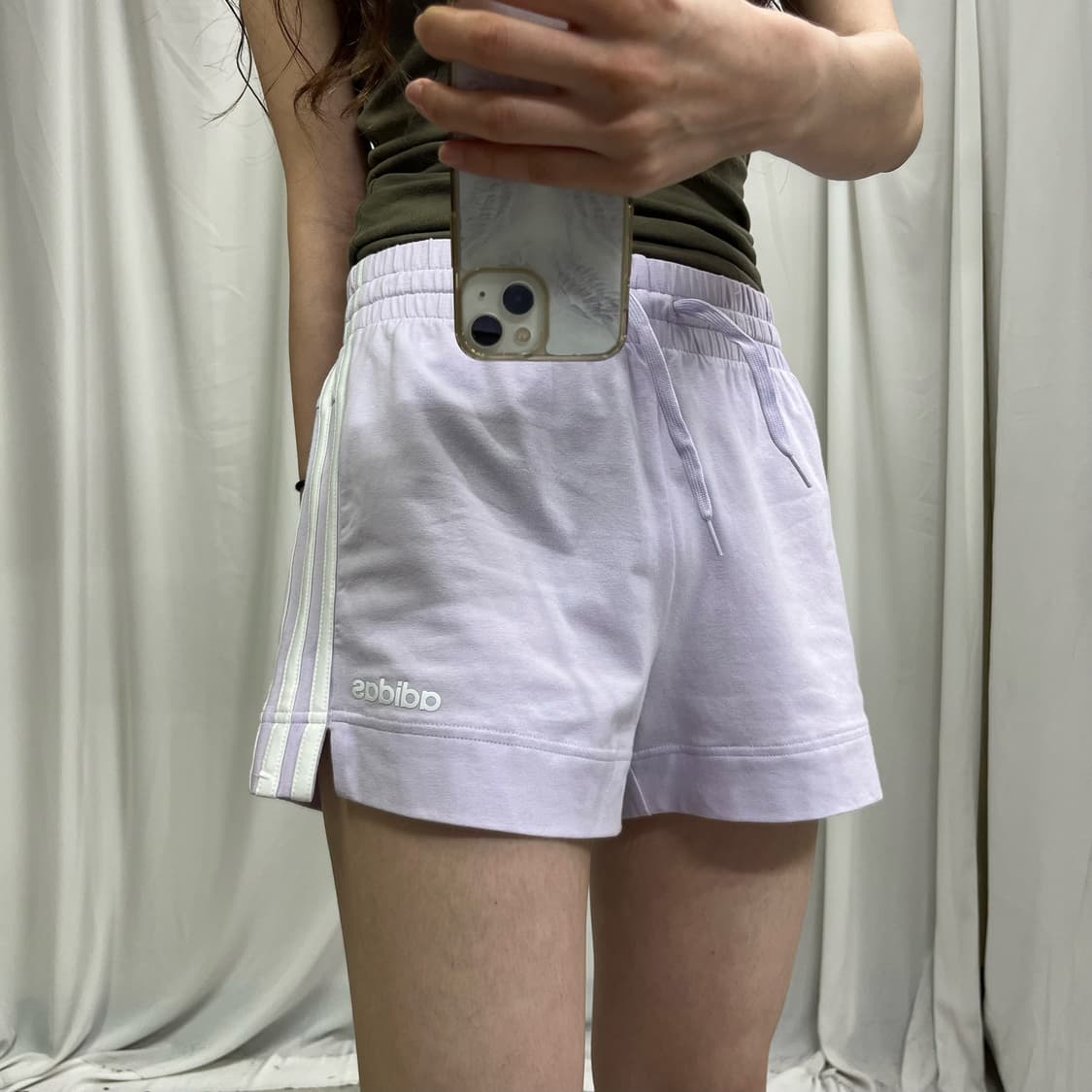 Adidas milky purple shorts 상품이미지2