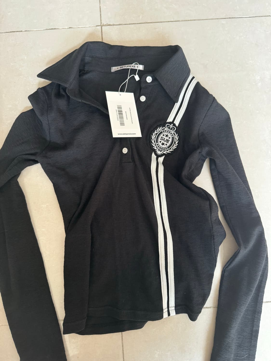 셋업이엑스이 와펜 셔츠 팬츠세트(블랙) 상품이미지3