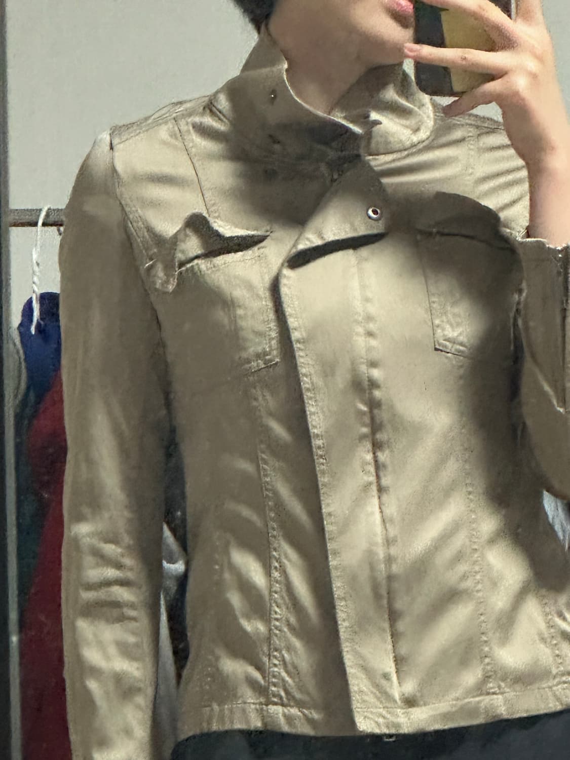 와투케깔 하이넥 자켓.. 상품이미지3