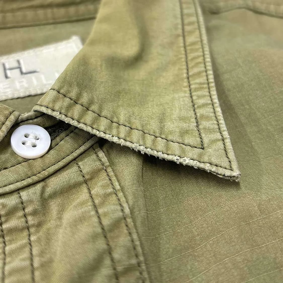 헤릴 립스탑 워크셔츠 카키 상품이미지5