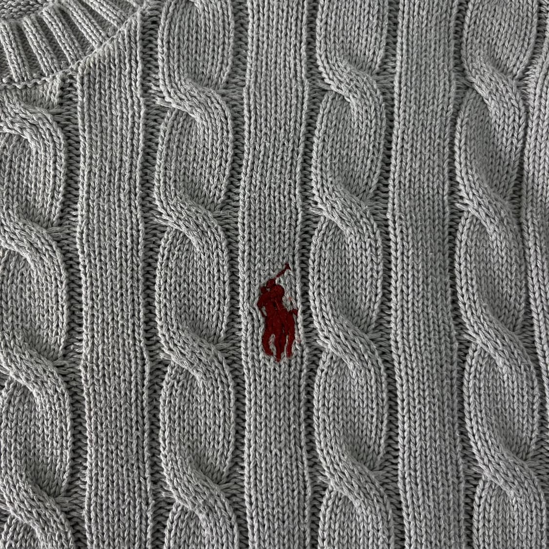 100 폴로랄프로렌 꽈배기 그레이 니트 상품이미지3
