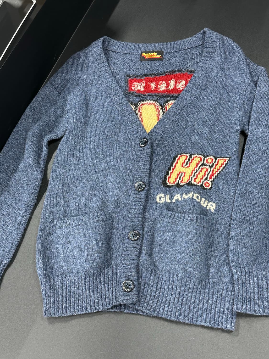 히스테릭 글래머 Bombed Out 울 니트 가디건 상품이미지5