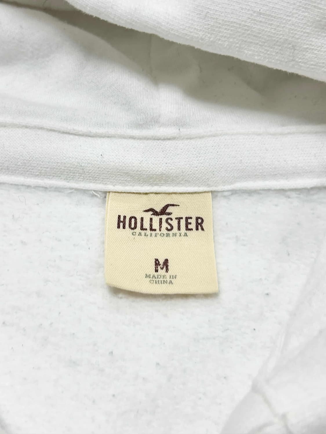 홀리스터 빅로고 화이트 후드집업 상품이미지8