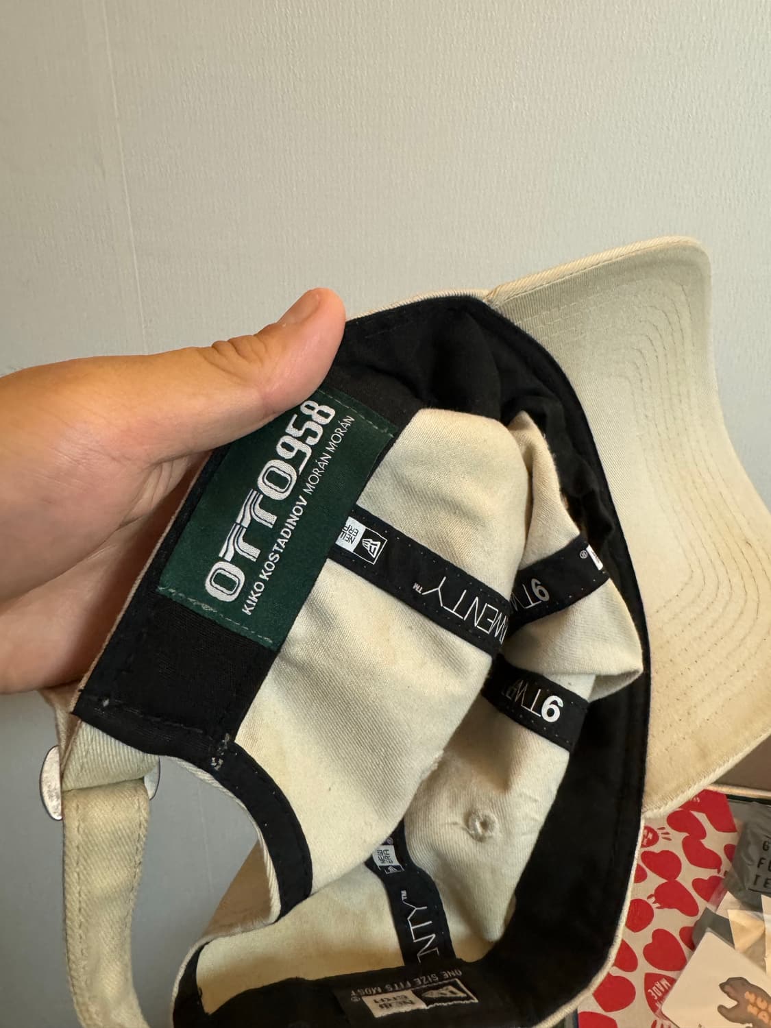 OTTO958 오또 뉴에라 볼캡 모자 아이보리 상품이미지6