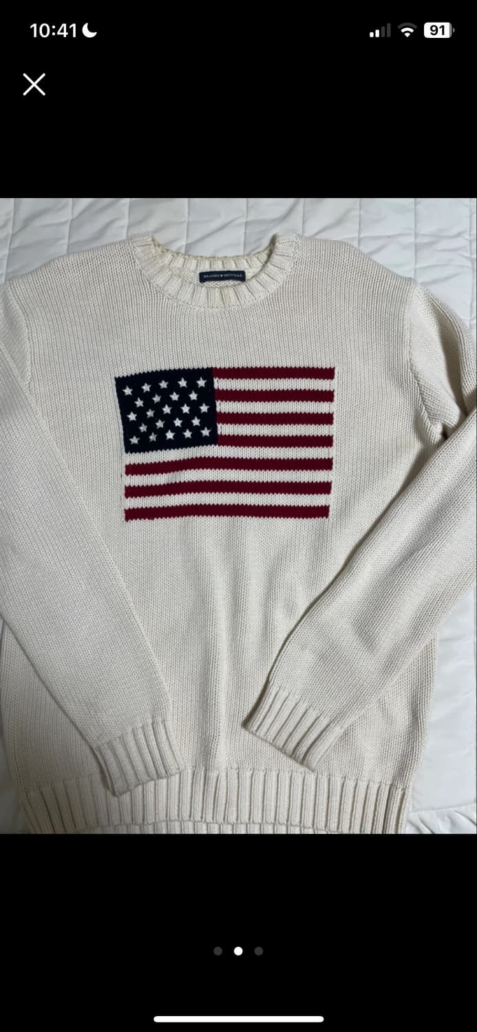 브랜디멜빌 성조기 니트 아이보리 상품이미지2