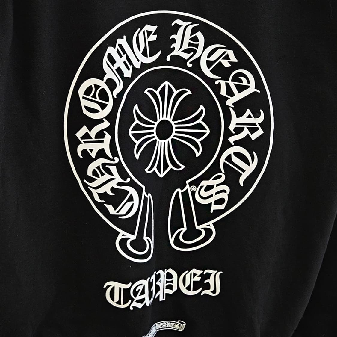 [XL] 미사용 크롬하츠 홀스슈 후드 집업 블랙 C0112C120 상품이미지5