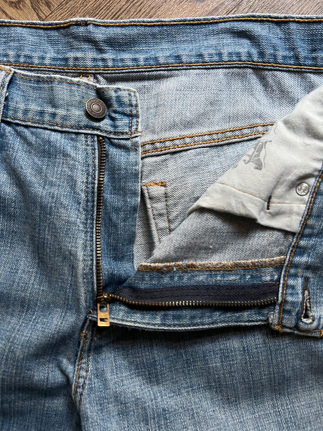 [32]리바이스 569 라이트블루 와이드핏 데님 팬츠 상품이미지3