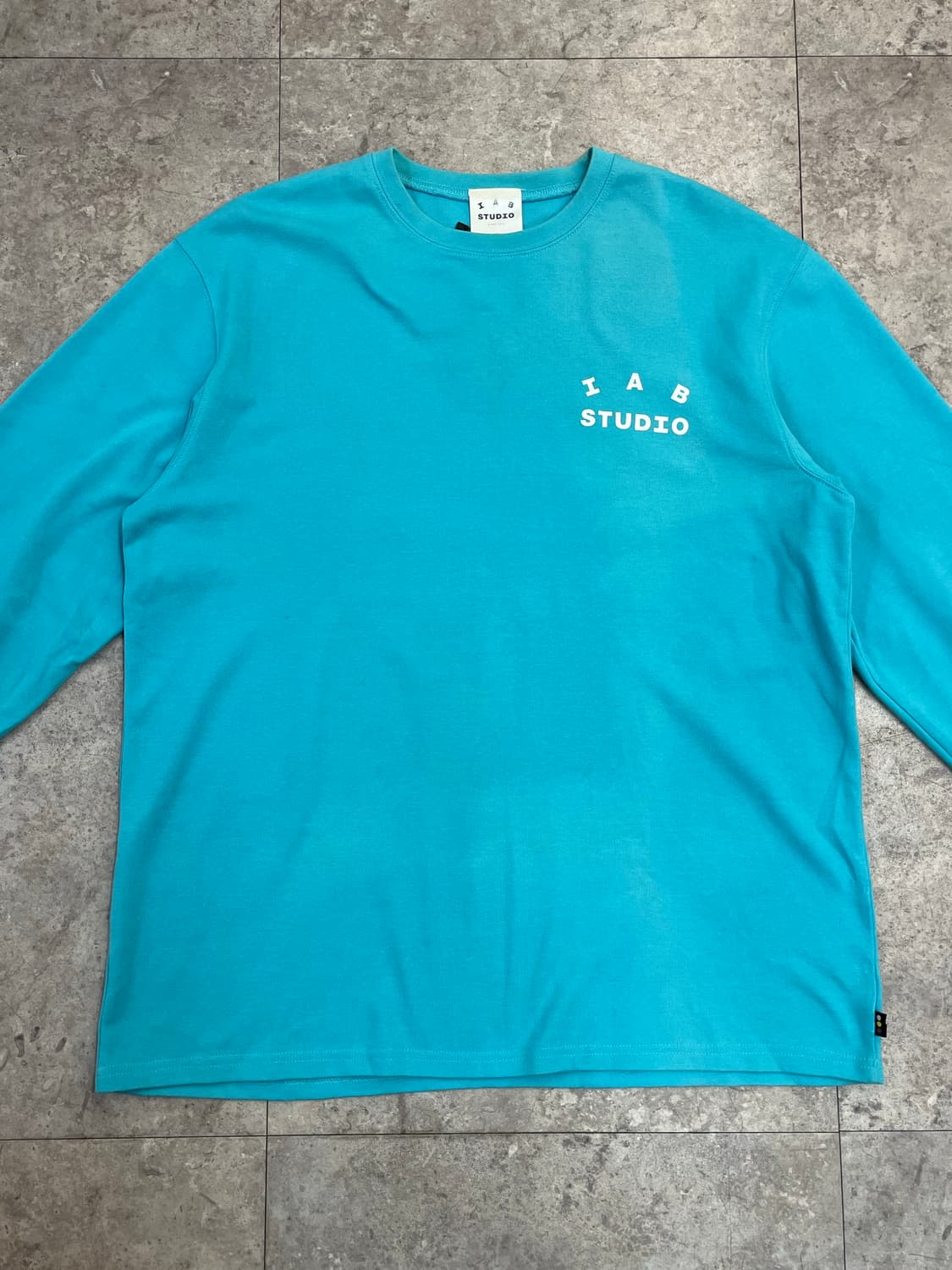 아이앱 스튜디오 롱슬리브리스 긴팔티 XL 스카이블루 #csz2456 상품이미지4