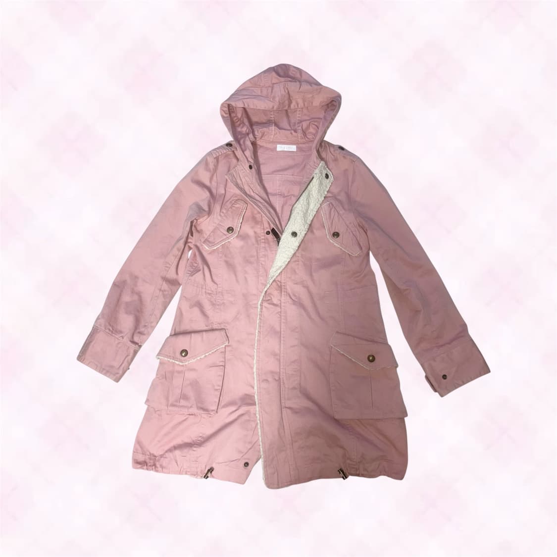 리즈리사 핑크 뽀글이 야상 히메갸루 갸루 대장템 상품이미지2