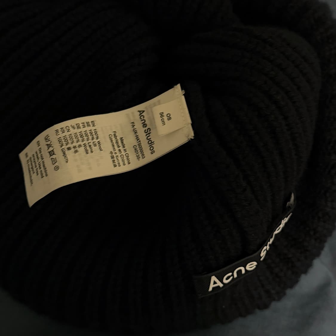 아크네 스튜디오 비니 블랙 상품이미지2