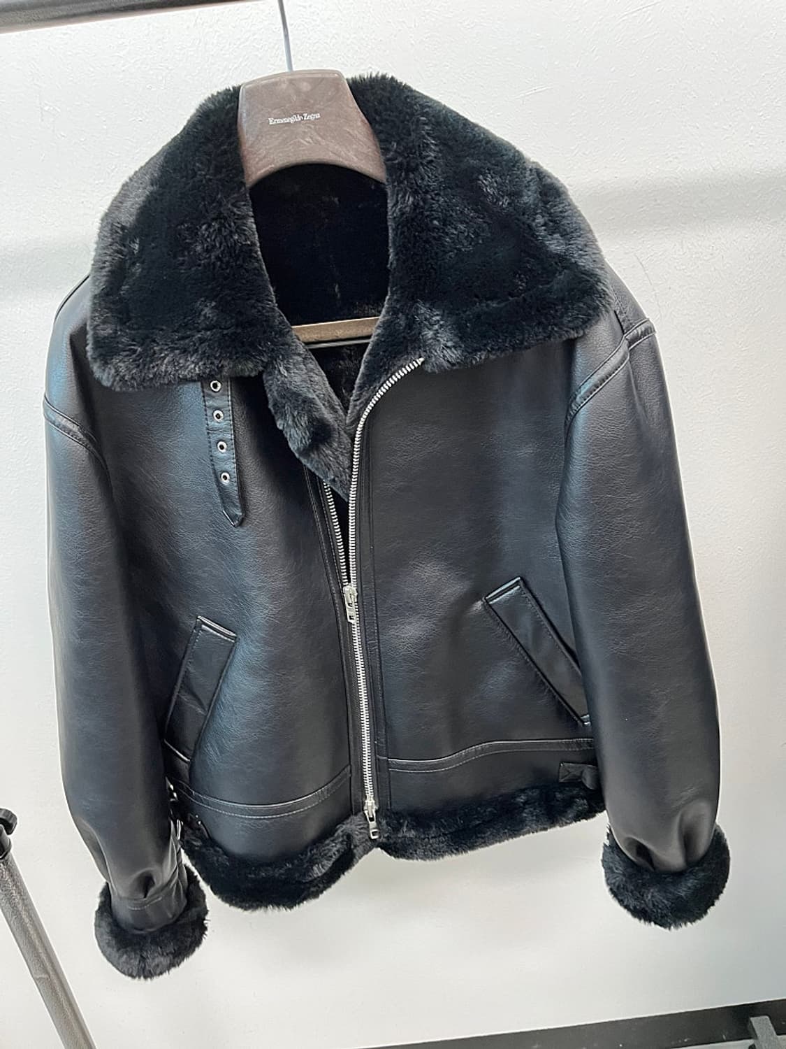 95) 론트 비건레더 무스탕 상품이미지3