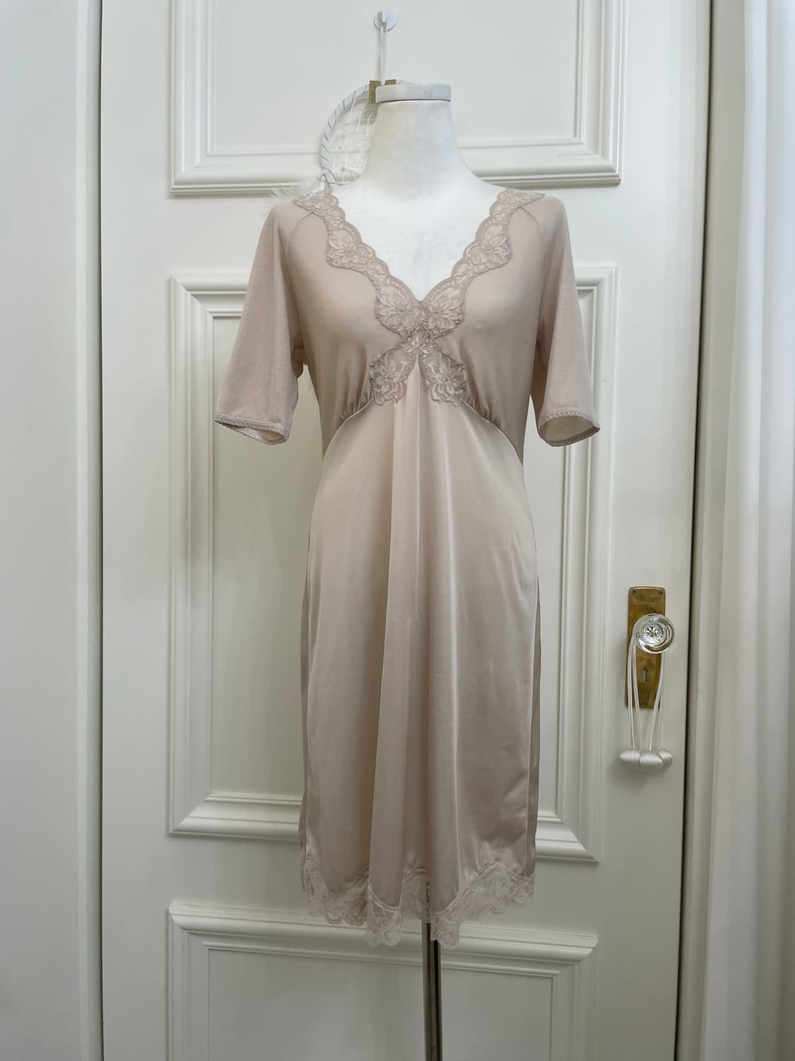 beige lace point inner slip(size-L) 상품이미지1