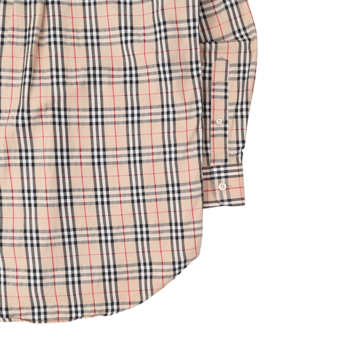 버버리 베이지 노바체크 포켓 로고 셔츠 상품이미지7