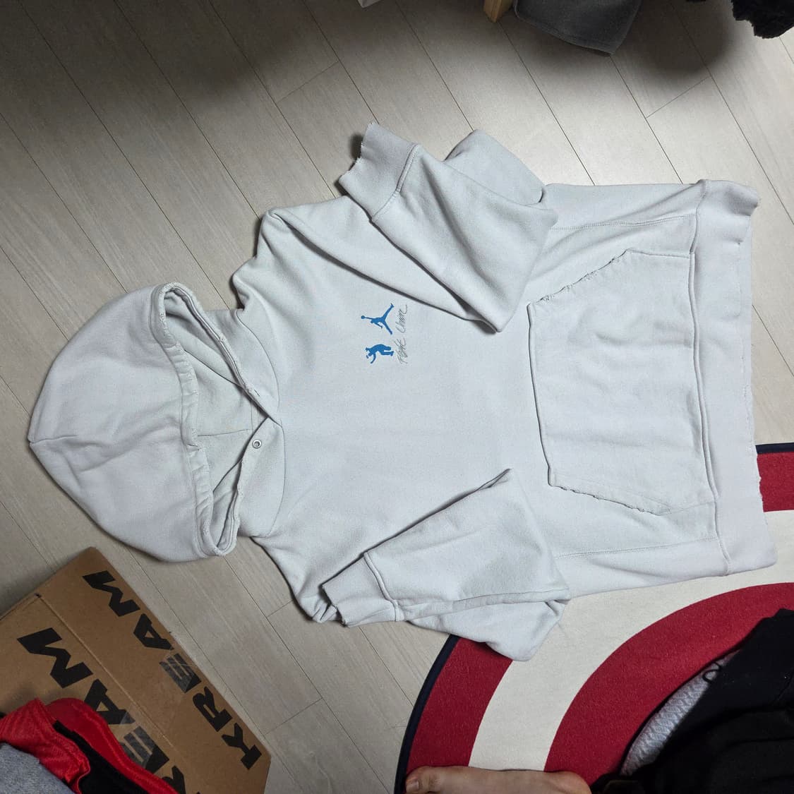 [asia XL] 조던 x 유니온 플리스 후드 포톤 더스트 상품이미지2