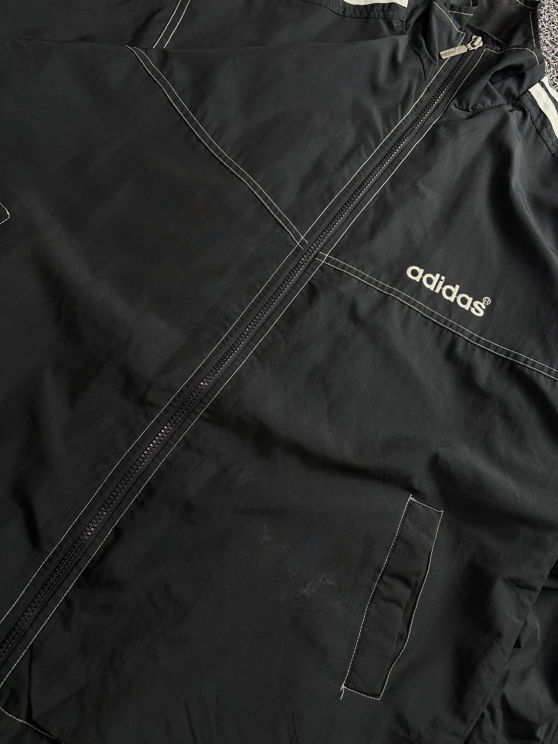 아디다스 올드스쿨 빅로고 사이드라인 자켓 3568 상품이미지3