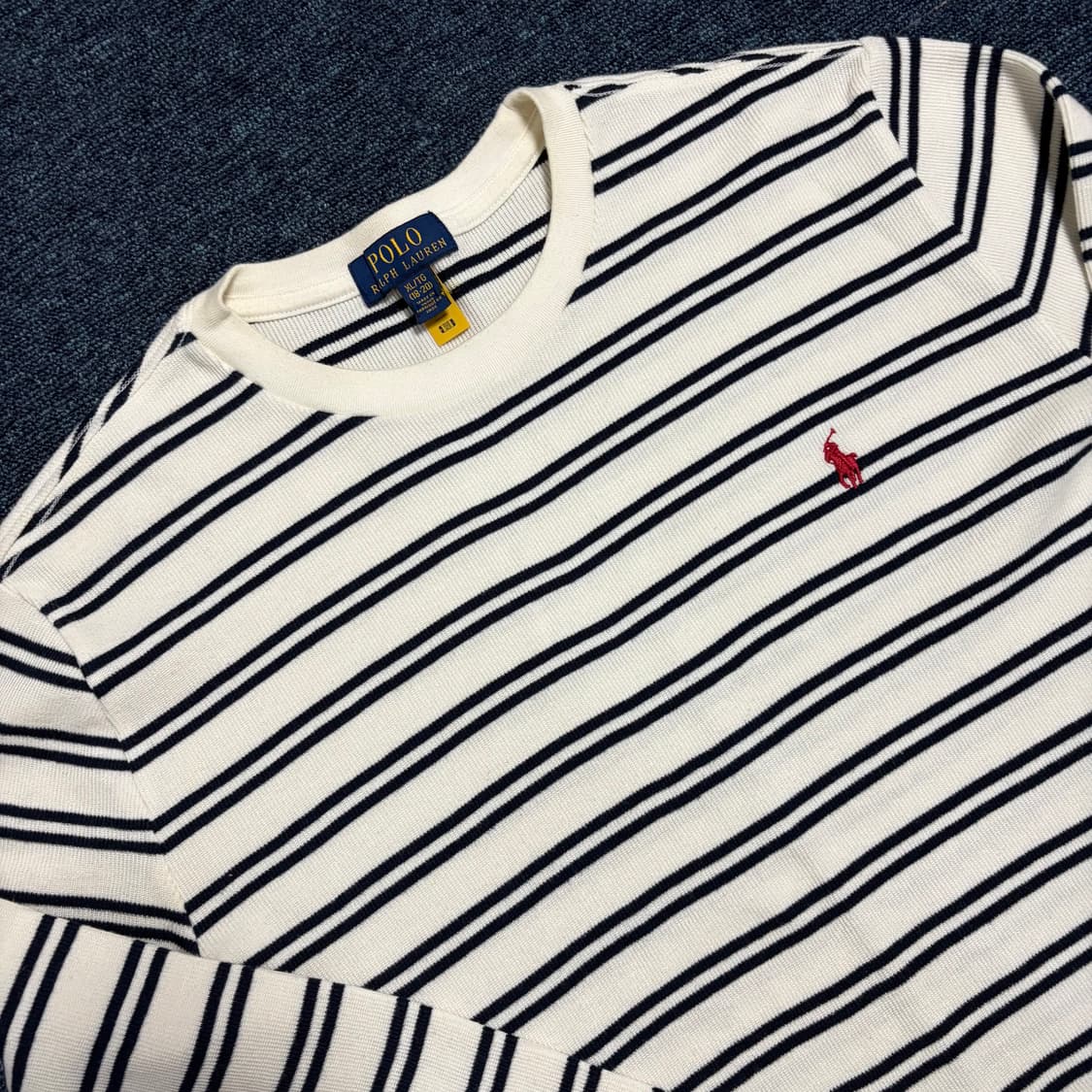 폴로 랄프로렌(18-20) 스트라이프 니트 상품이미지3