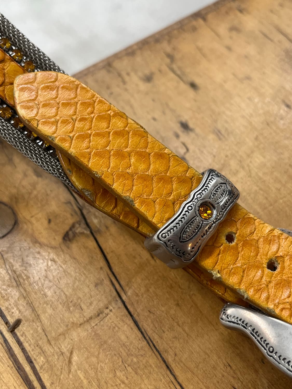 NANNI snake leather belt (made in ITALY) 상품이미지7