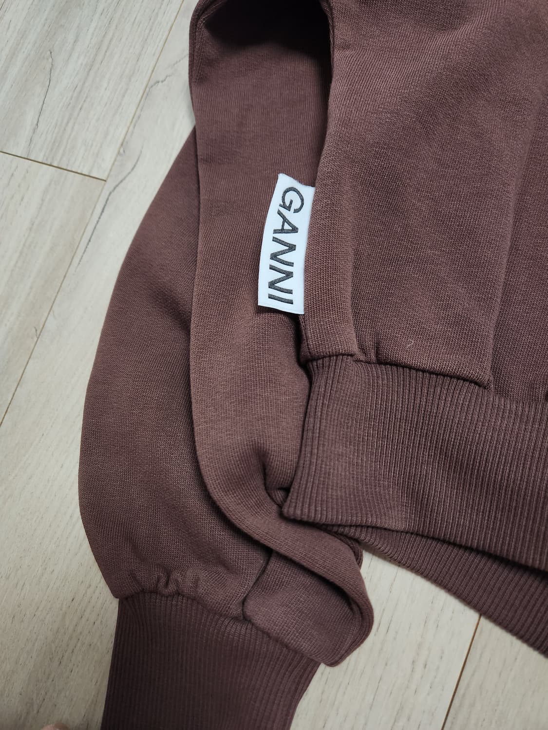 가니 Ganni 기모 크롭 맨투맨 XS 상품이미지5