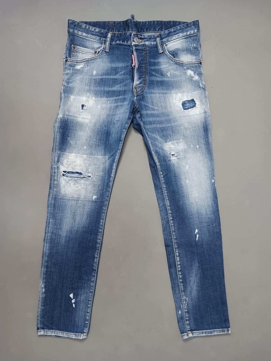 [32] 정품 디스퀘어드2 맨 페인트 디스덧댐 스케이터진 청바지 상품이미지1