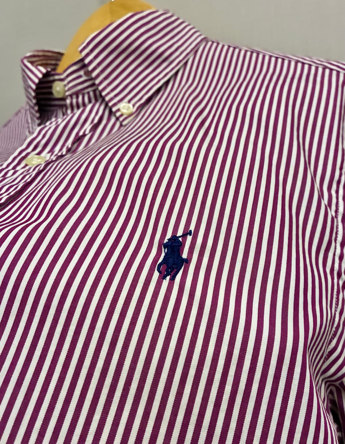 (S/97)폴로랄프로렌 스트라이프 코튼 버튼다운 셔츠  상품이미지4