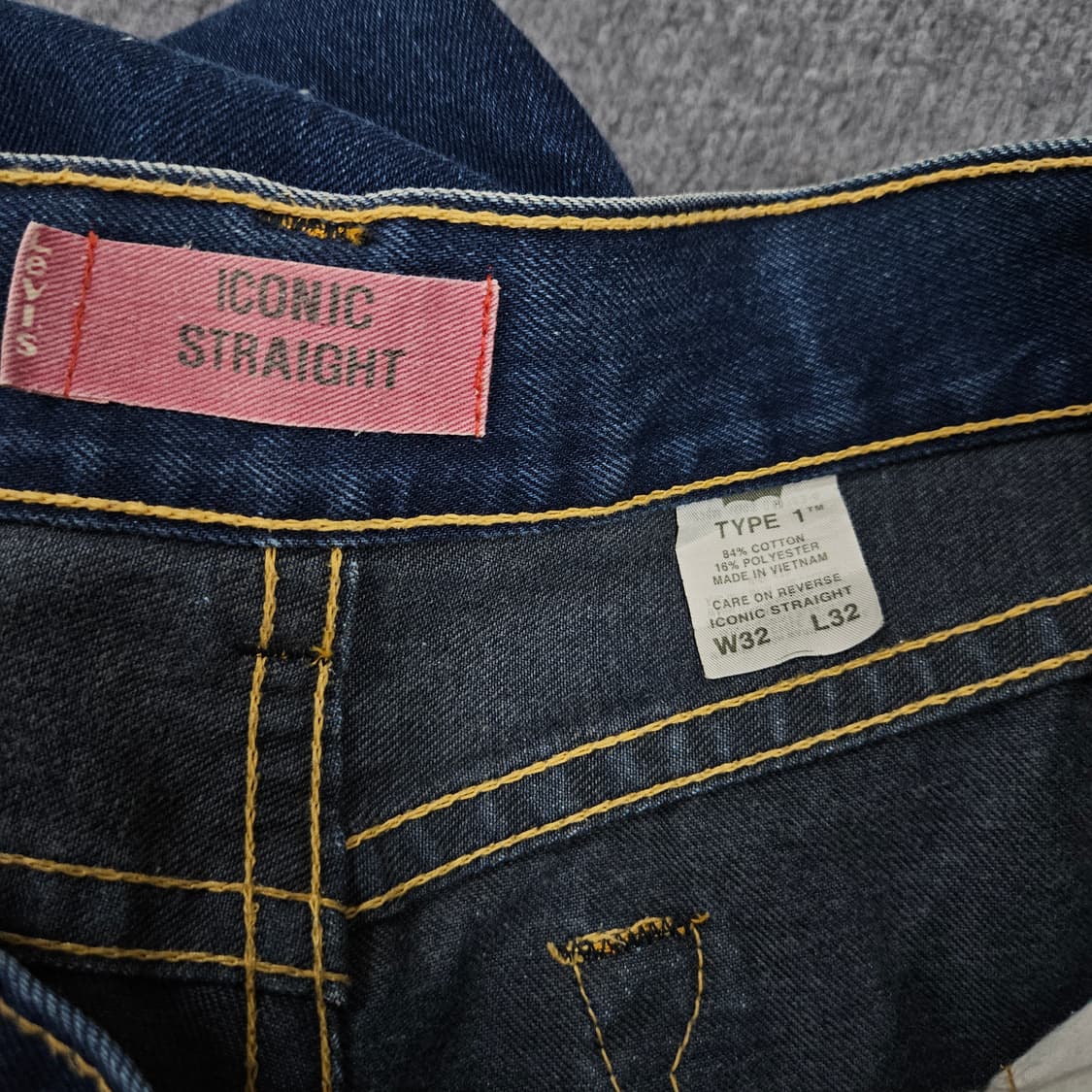 리바이스 아이코닉 스트레이트 핏 W32 L32 급처 상품이미지5