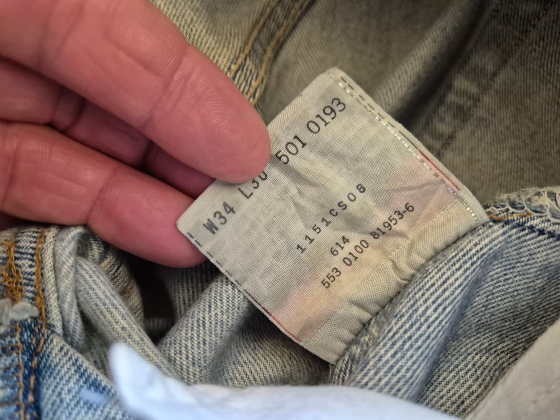 00s 리바이스 501 데님 팬츠 상품이미지9