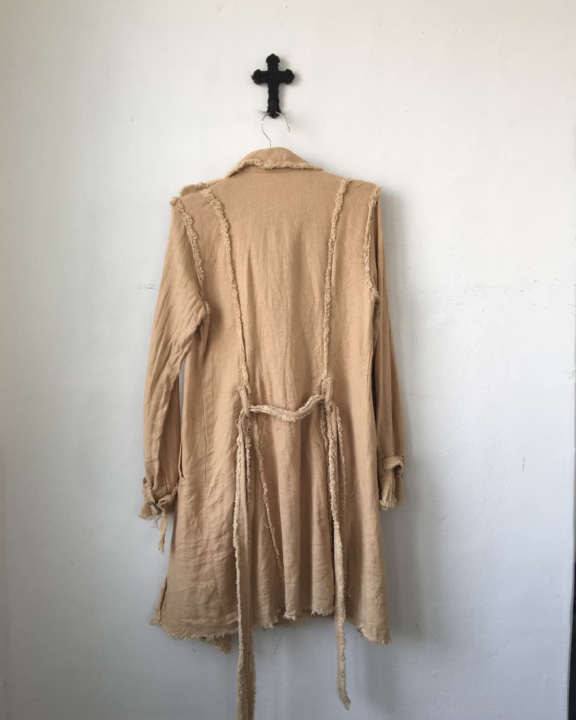 Benetton grunge point belted jacket 상품이미지3