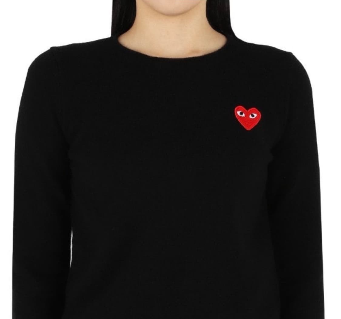 (정품)(새상품)꼼데가르송 레드와펜 블랙와펜 롱슬리브 상품이미지2