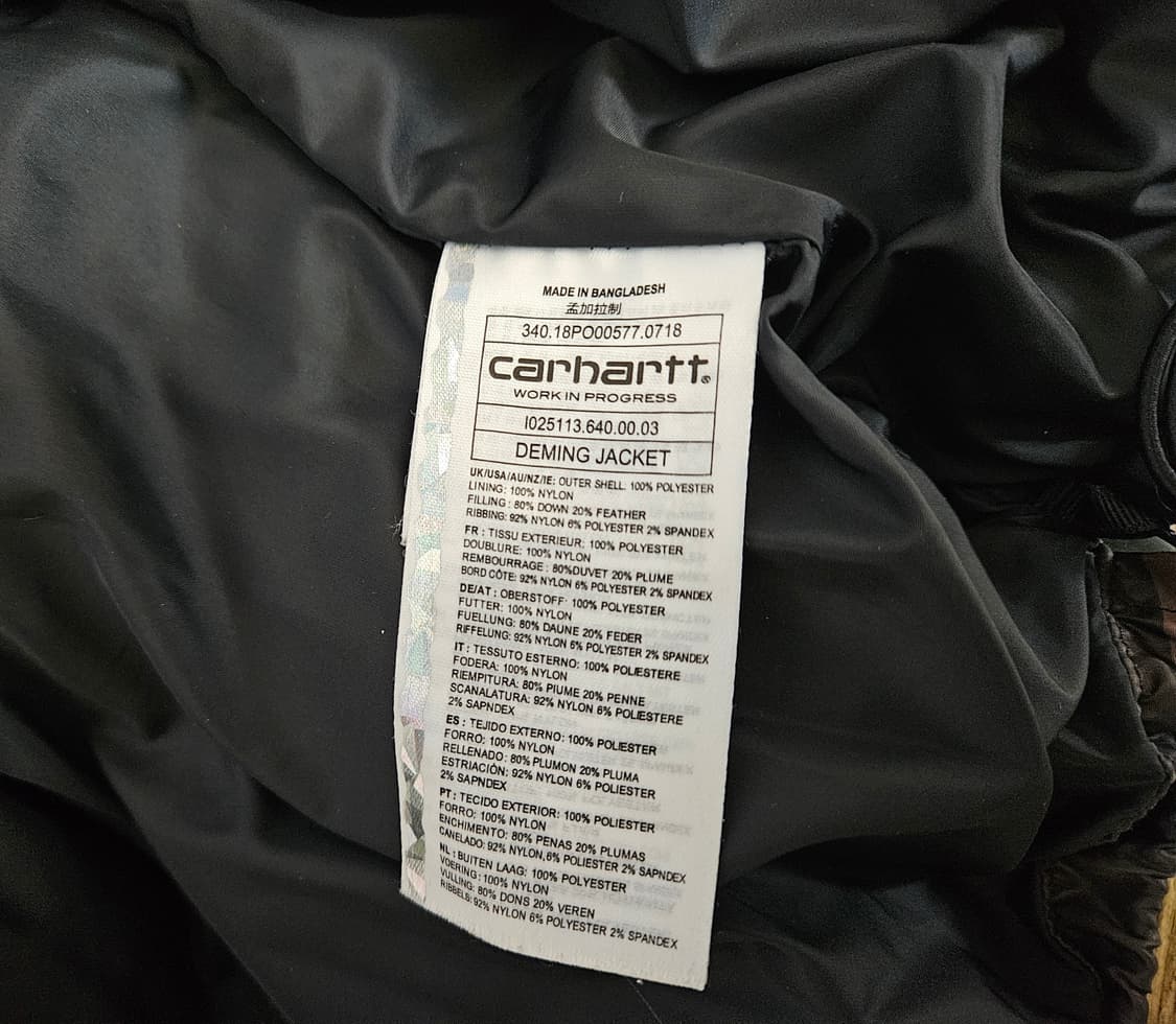 [L] 칼하트 카모플라주 패딩 상품이미지5