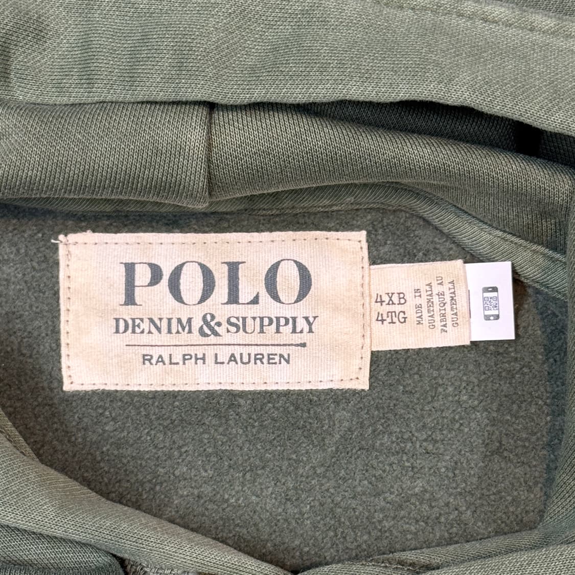 4XL) 폴로 데님앤서플라이 후드티 올리브 빅사이즈 상품이미지6