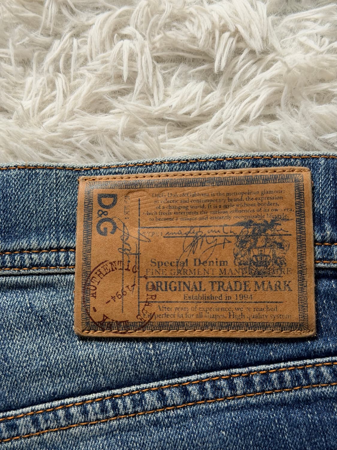 D&G 돌체앤가바나 정품 디스트레스드 스트레이트 데님 팬츠 상품이미지6