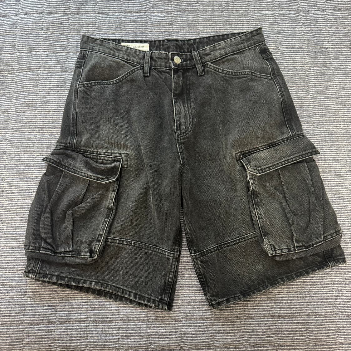 자라 카고 버뮤다 데님 쇼츠 상품이미지1