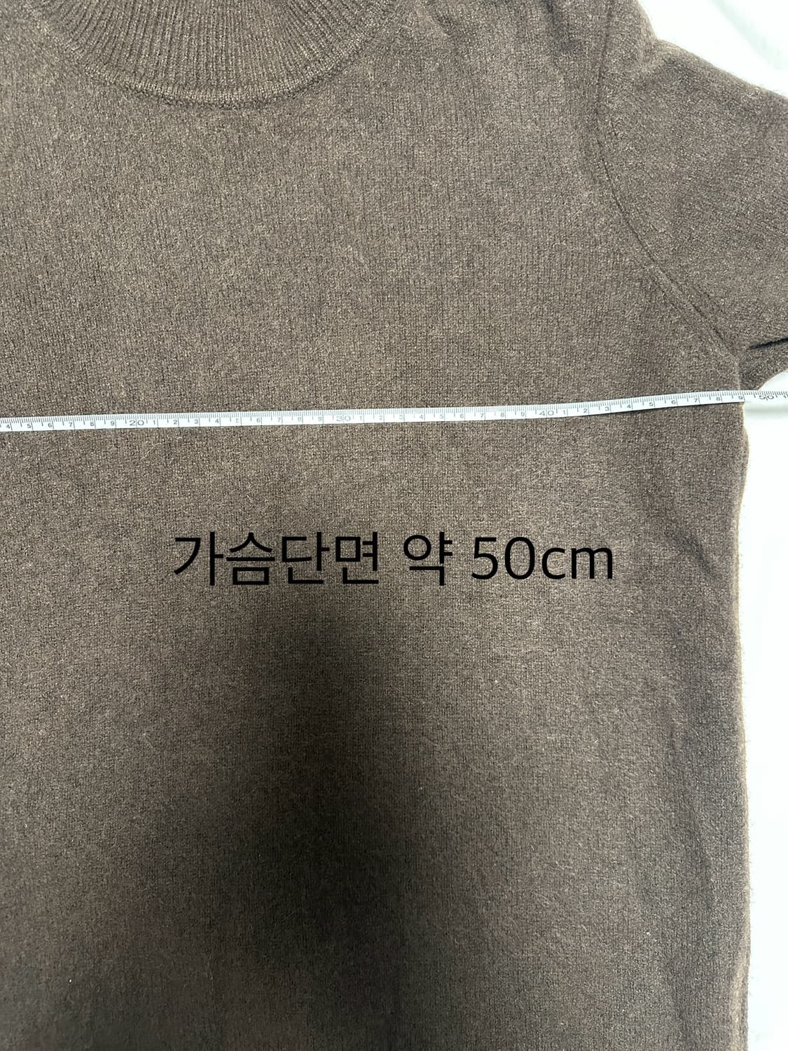 유니클로 터틀넥 울100 니트 브라운 L(여) 상품이미지4